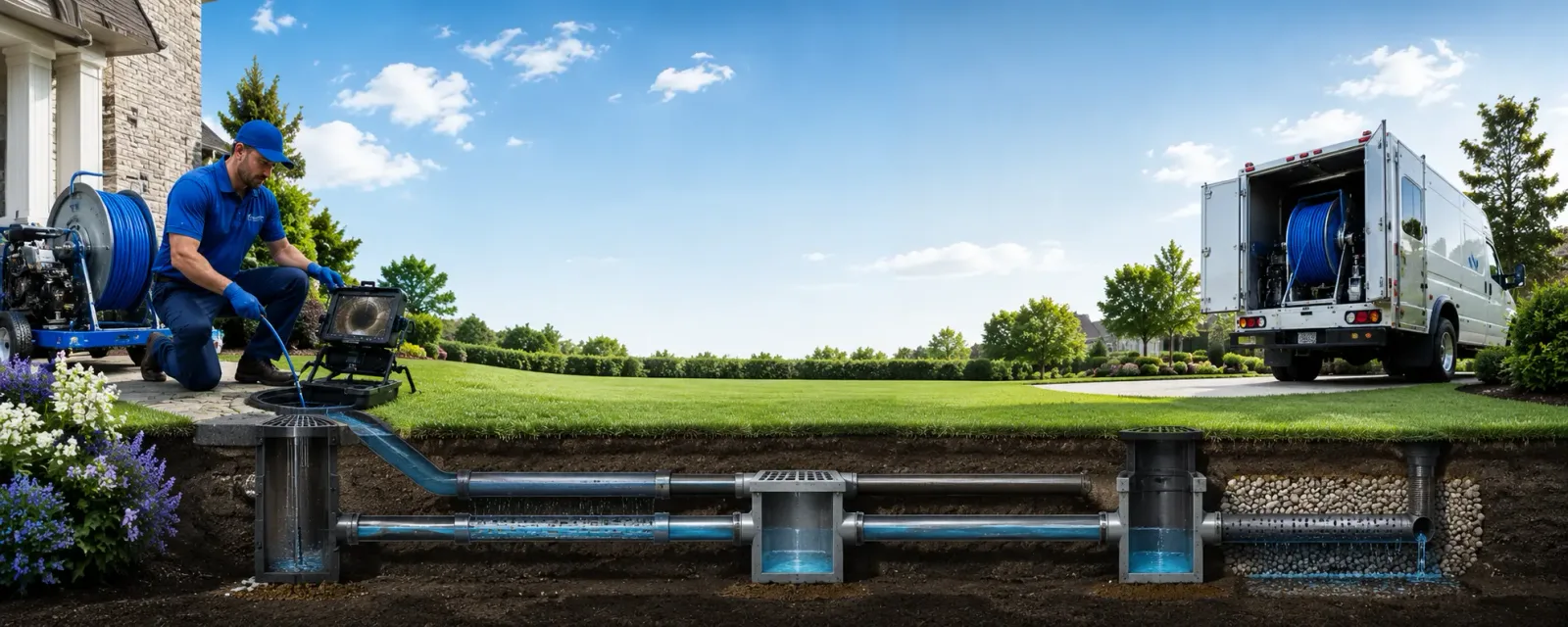 Outdoor drain cleaning information for Lindley, NY
